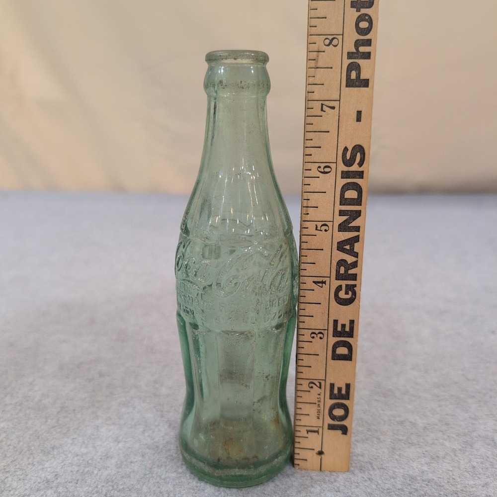 Vintage Coca-Cola Bottle Pulaski TN 1923 Patent Georgia Green Glass 1942 Coke - Picture 4 of 5